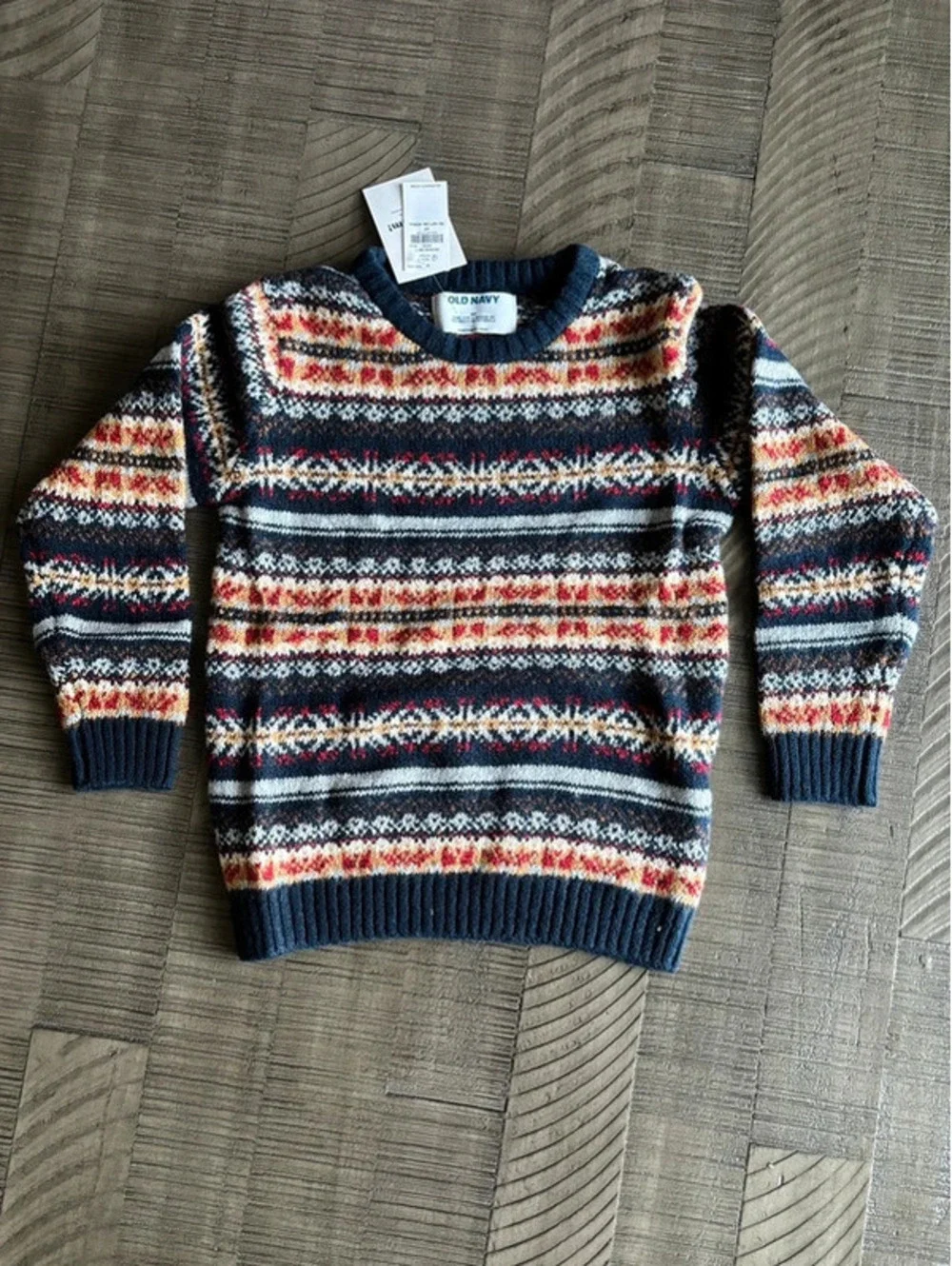 NWT Old Navy Fair Isle Sweater Toddler unisex 4T Winter Holiday Knit